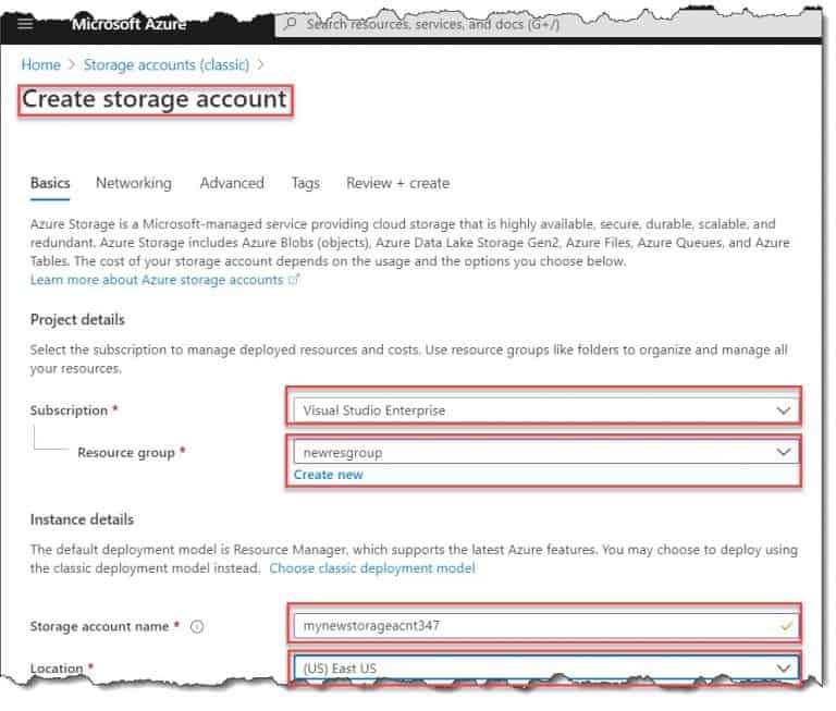 Create A Storage Account In Azure - Azure Lessons
