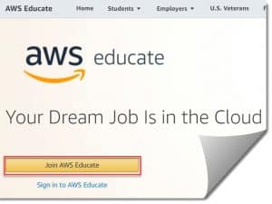 aws free server for students