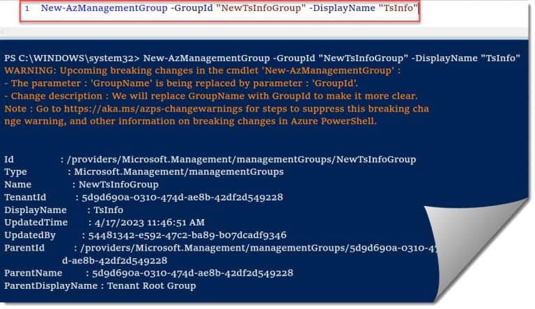 New Management Group New-AzManagementGroup - Azure Lessons