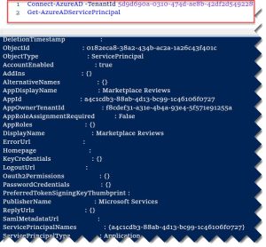 Get-AzureADServicePrincipal - Azure Lessons