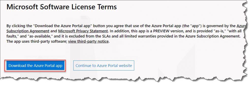 Azure Portal App Download & Installation