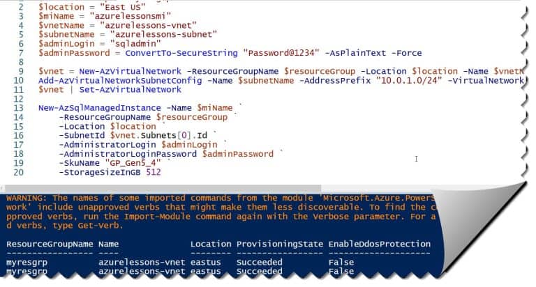 Create Azure SQL Managed Instance - Azure Lessons