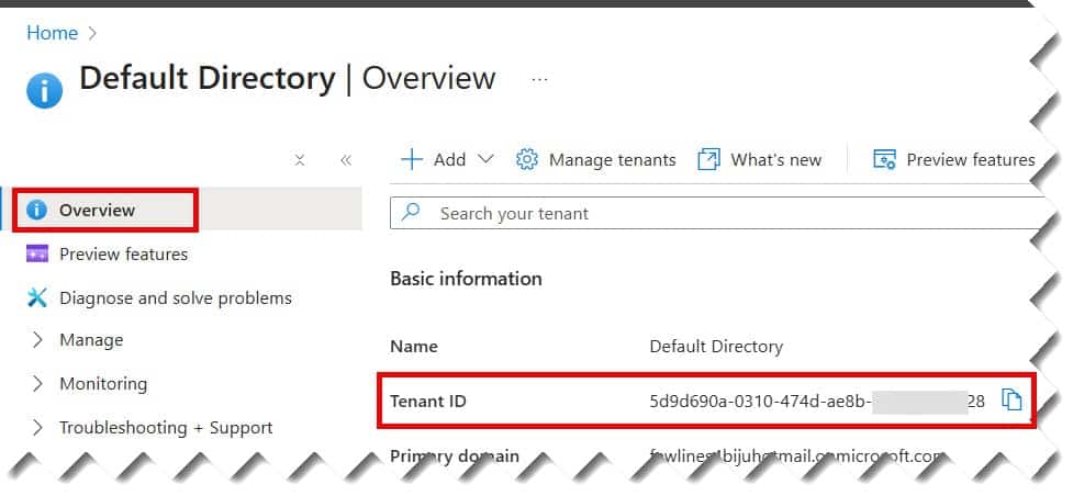what is a tenant id in azure