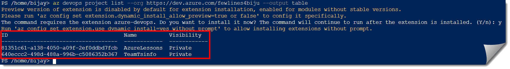 How to get Project ID in Azure DevOps