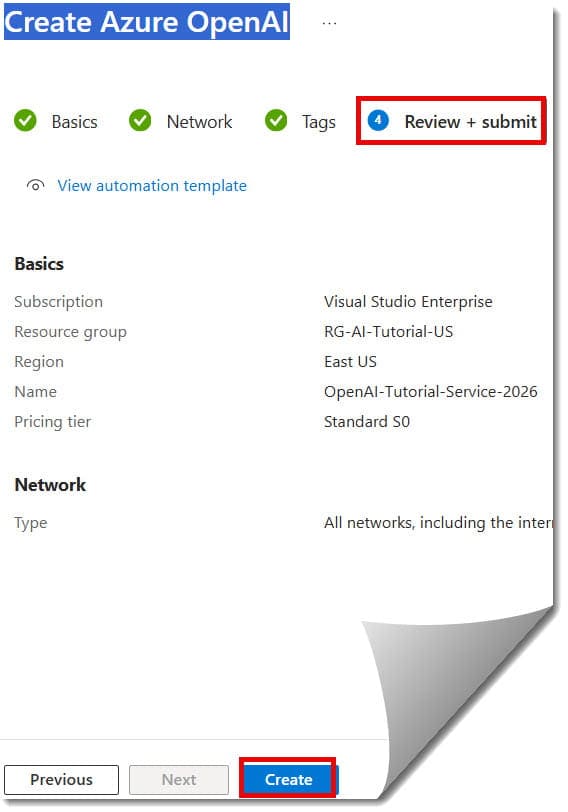 How to Create Azure OpenAI