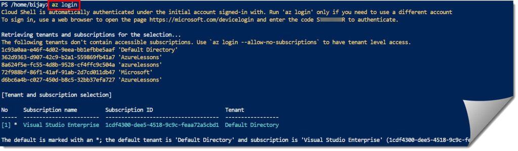 Refresh Credentials Az CLI