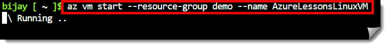 Start Stop VM using Azure CLI