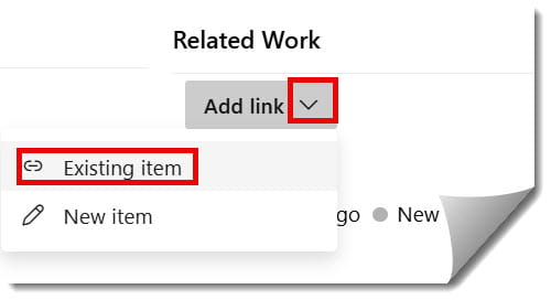 create feature under epic azure devops