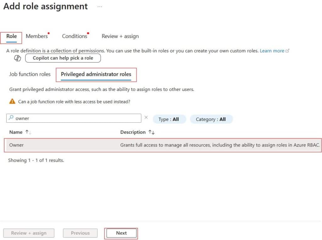 how to assign user access administrator role in azure
