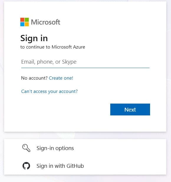 azure portal login how to sign in